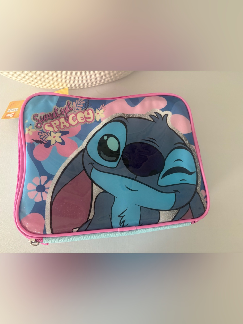 Disney Stitch Pouch - Blue, Pink & Teal